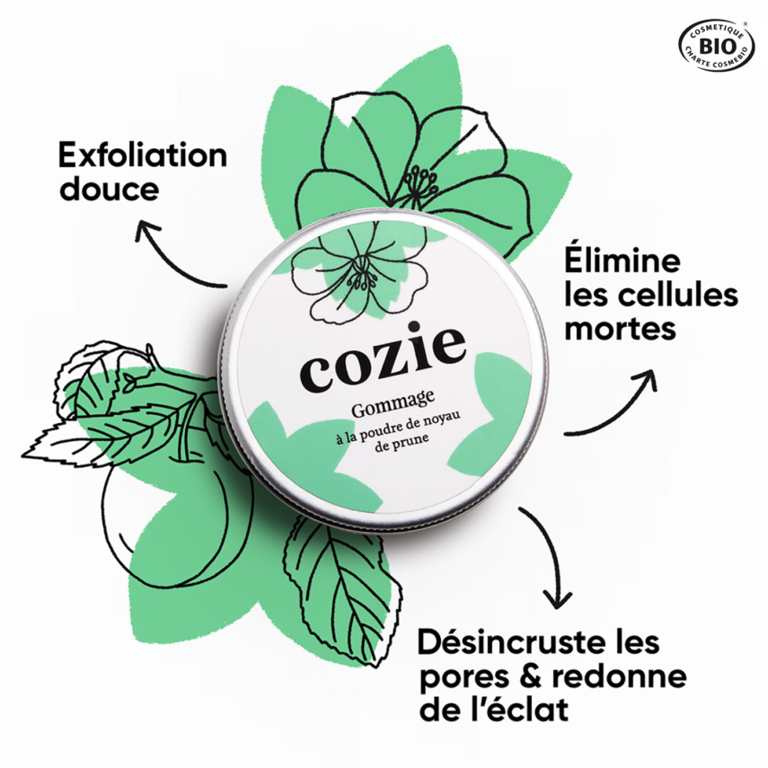 Gommage visage Cozie-clean beauty